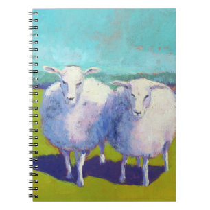 Two Sheep In Field Notebook