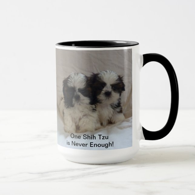 Two Shih Tzu Puppy Mug (Right)