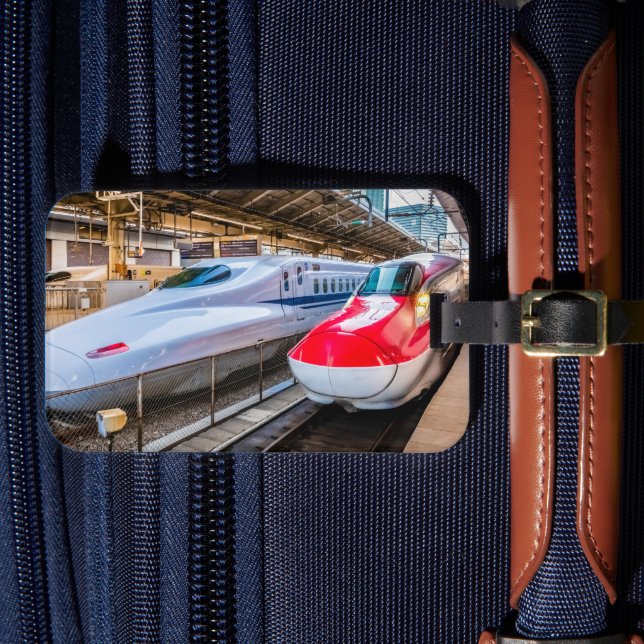 Two Shinkansen at the Tokyo Station Luggage Tag (Front Insitu 4)