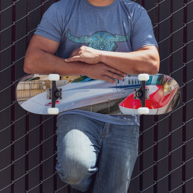 Two Shinkansen at the Tokyo Station Skateboard (Outdoor 3)