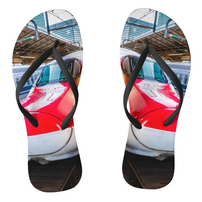 Two Shinkansen at the Tokyo Station Thongs (Footbed)