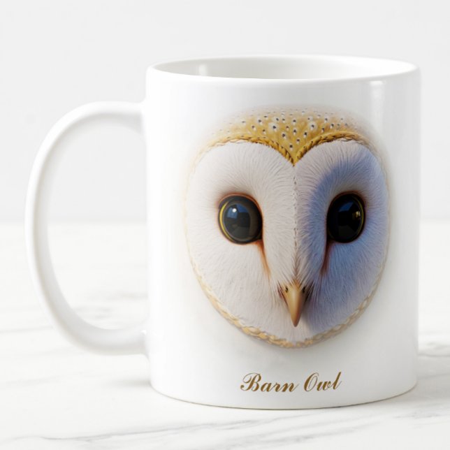 Two-Sided Barn Owl Coffee Mug Design (Creator Uploaded)