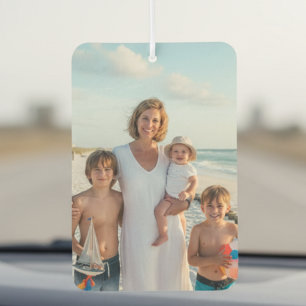 Two-sided custom photo car air freshener