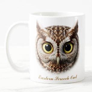 Two-Sided Eastern Screech Owl Coffee Mug Design