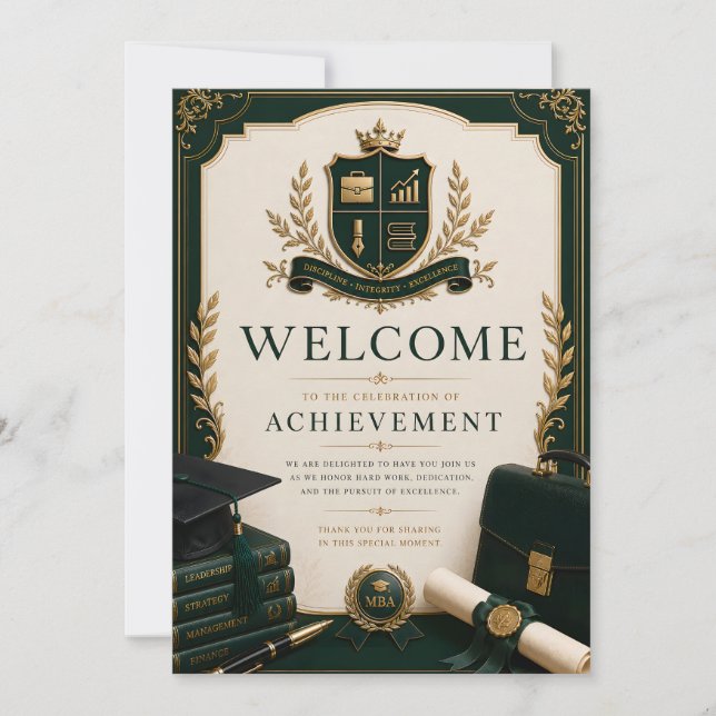 Two-Sided Graduation Party Invitation (Front)