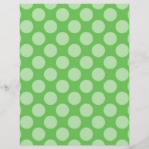 Two-Sided Green Polka Dots Scrapbook Paper