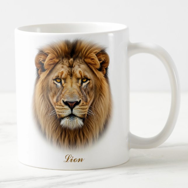 Two-Sided Lion Coffee Mug Design (Creator Uploaded)