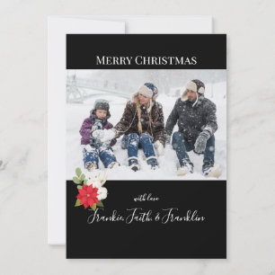 Two-Sided Merry Christmas Photo  Holiday Card