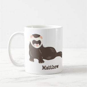 Two-Sided Personalized Ferret Owners Coffee Mug