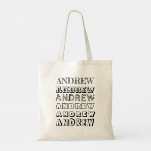 Two Sided Personalized Name Color Your Own DIY Tote Bag