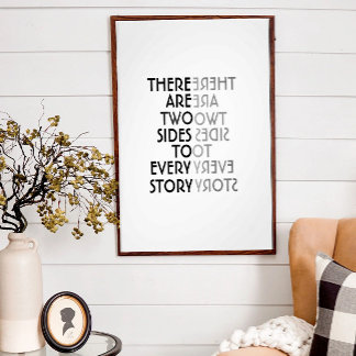 two sided poster