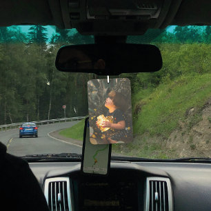 Two Sided Single Photo Car Air Freshener