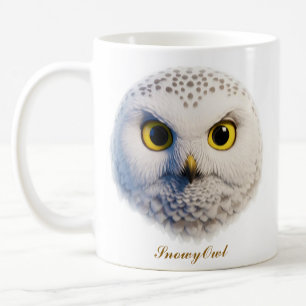 Two-Sided SnowyOwl Coffee Mug Design