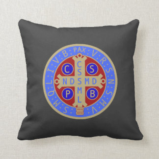 Two-Sided St. Benedict Medal Pillow
