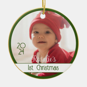 Two Sided Twins Baby's First Christmas Ornament