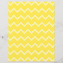 Two-Sided Yellow Chevron Scrapbook Paper