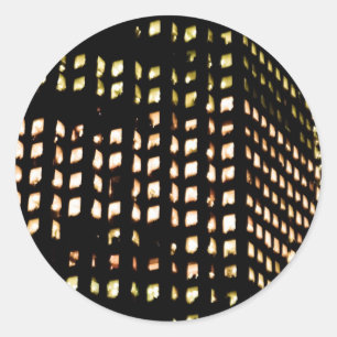 two sides high classic round sticker
