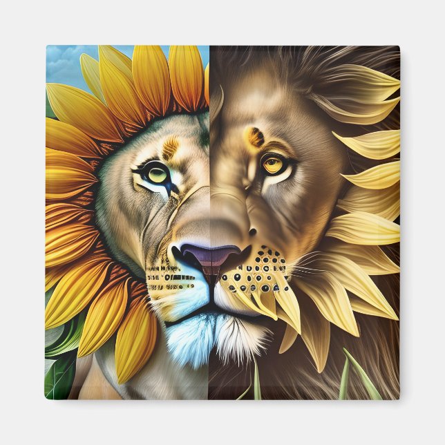 Two sides of love triptych magnet (Front)