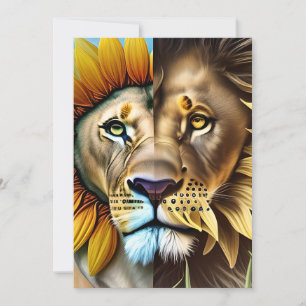 Two sides of love triptych thank you card