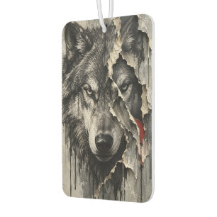 Two Sides of the Same Wolf Car Air Freshener