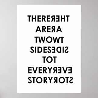 Two Sides to Every Story Mirror poster