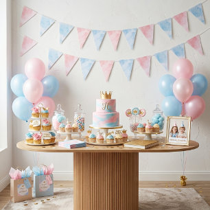 Two Silly Geese Boy & Girl Twins Birthday Bunting