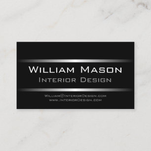 Two Silver Stripes Professional Business Card