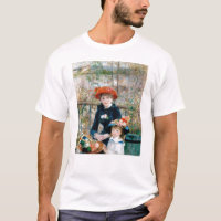 Two Sisters on Terrace by Renoir. Fine art print.