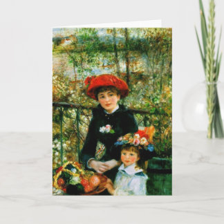 Two Sisters (On the Terrace) by Pierre Renoir Card