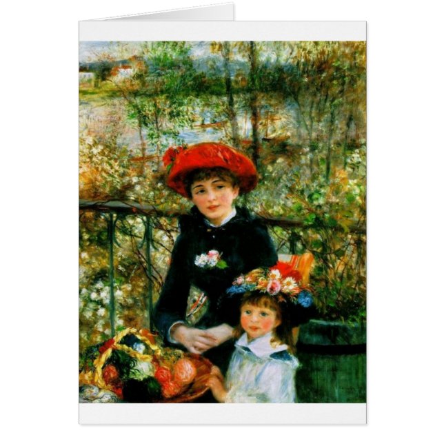 Two Sisters On the Terrace by Renoir (Front)