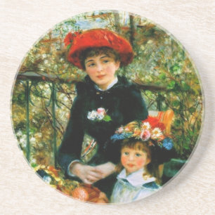 Two Sisters On the Terrace by Renoir Coaster