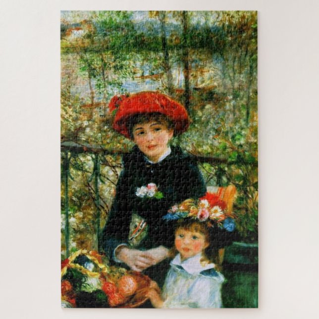 Two Sisters On the Terrace by Renoir Jigsaw Puzzle (Vertical)