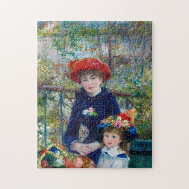 Two Sisters, On the Terrace by Renoir Jigsaw Puzzle (Vertical)