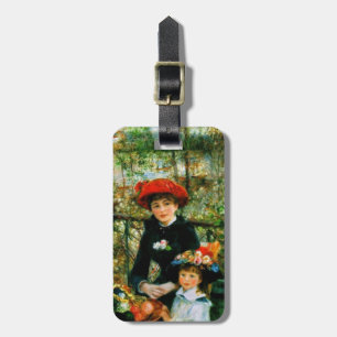 Two Sisters On the Terrace by Renoir Luggage Tag
