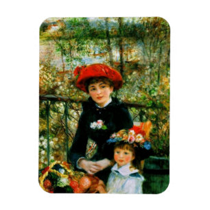Two Sisters On the Terrace by Renoir Magnet