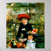 Two Sisters On the Terrace by Renoir