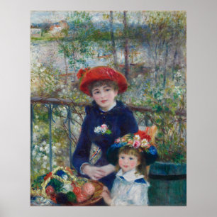Two Sisters (On the Terrace) Fine Art Poster