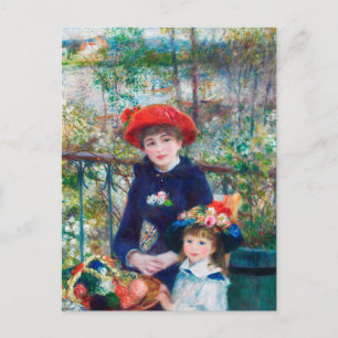Two Sisters (On the Terrace) Pierre Auguste Renoir Postcard