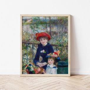 Two Sisters (On the Terrace) Renoir Poster