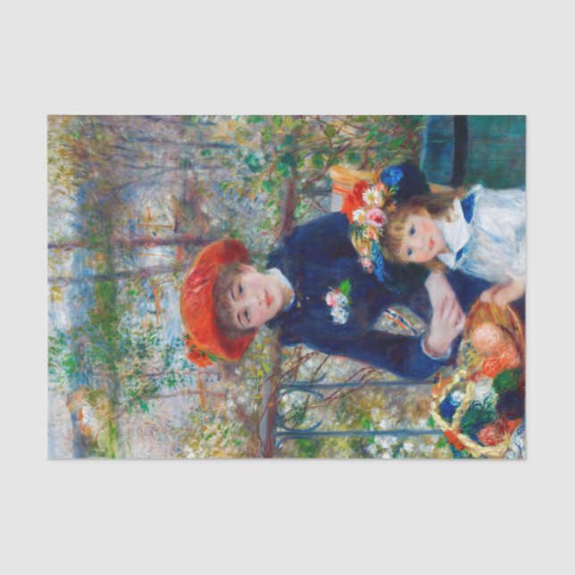 Two Sisters, Renoir Tissue Paper (Front)