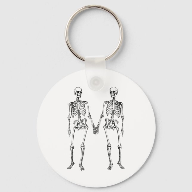Two skeletons key ring (Front)