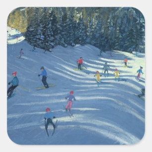 Two Ski-Slopes 2004 Square Sticker
