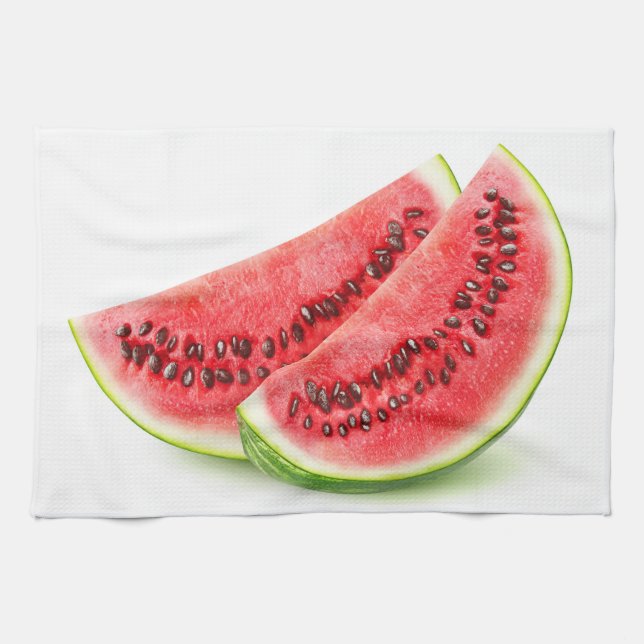 Two slices of watermelon tea towel (Horizontal)