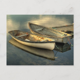 Two small boats in Peggy's Cove - Postcard