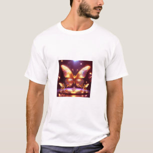 Two Small Fairies Surround A Golden Butterfly T-Shirt