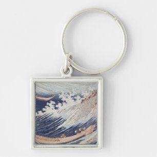 Two Small Fishing Boats on the Sea Key Ring