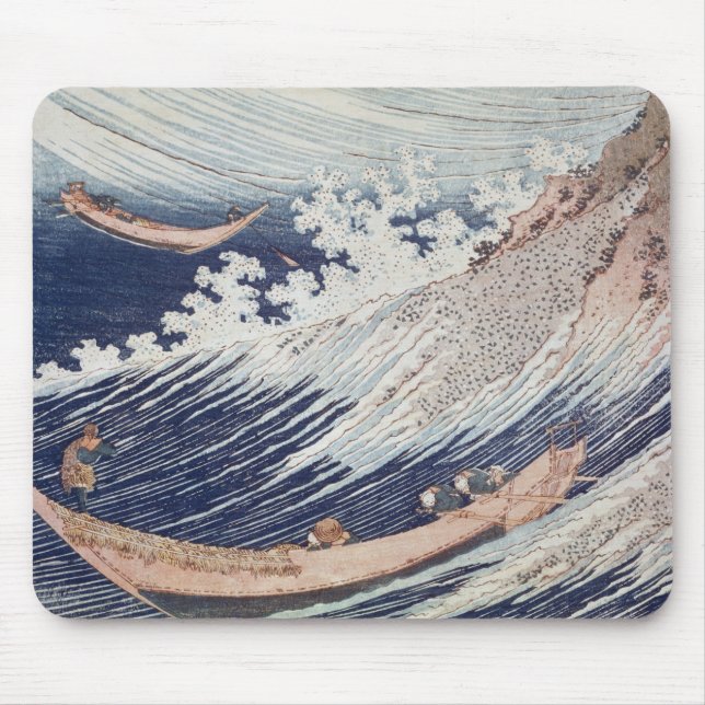 Two Small Fishing Boats on the Sea Mouse Pad (Front)