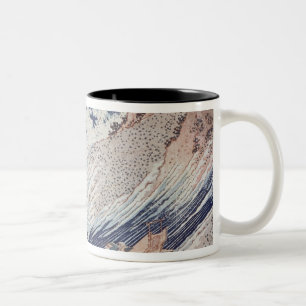 Two Small Fishing Boats on the Sea Two-Tone Coffee Mug