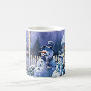 Two Snowmen Coffee Mug