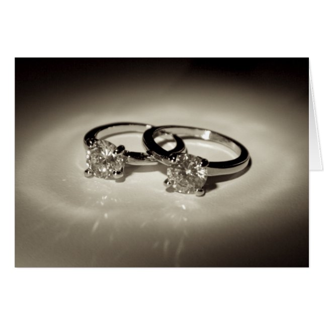 Two Solitaire Rings (Front Horizontal)